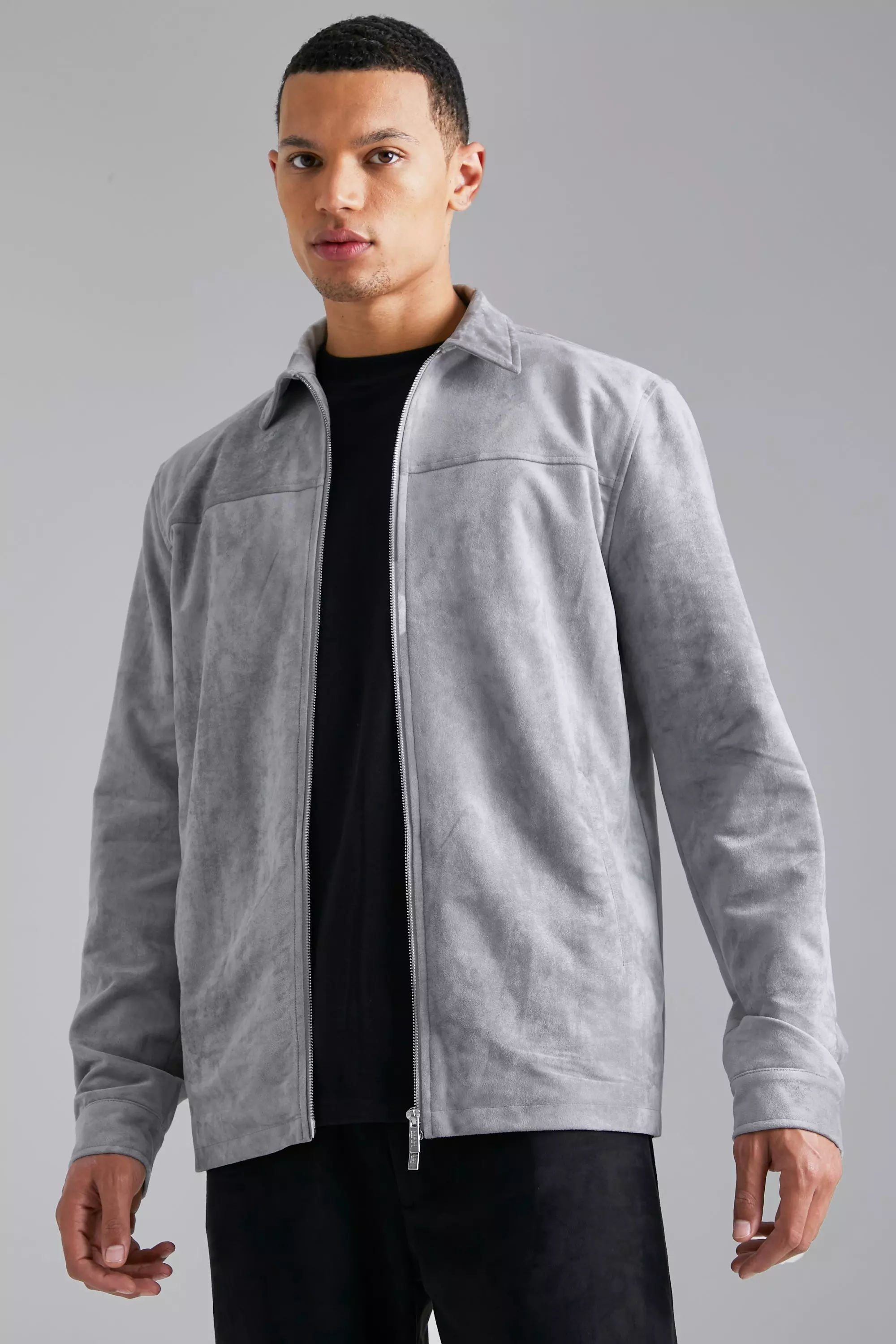 Light grey outlet harrington jacket